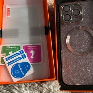 iPhone 12 Pro Max case and protection glass